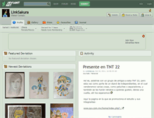 Tablet Screenshot of linksakura.deviantart.com