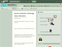 Tablet Screenshot of behindtgfc.deviantart.com