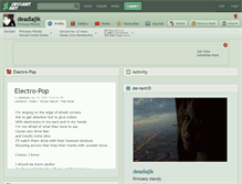Tablet Screenshot of deadlajik.deviantart.com