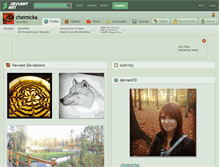 Tablet Screenshot of chemicka.deviantart.com