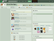 Tablet Screenshot of eevee-drawings.deviantart.com