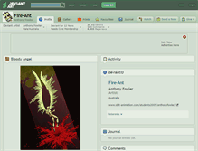Tablet Screenshot of fire-ant.deviantart.com