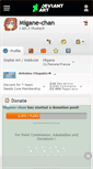 Mobile Screenshot of migane-chan.deviantart.com