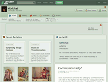 Tablet Screenshot of kitkit-kat.deviantart.com