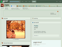Tablet Screenshot of neglige.deviantart.com