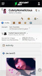 Mobile Screenshot of cutelynomelicious.deviantart.com