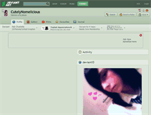 Tablet Screenshot of cutelynomelicious.deviantart.com