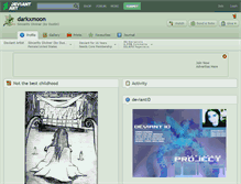 Tablet Screenshot of darkxmoon.deviantart.com