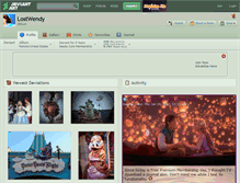 Tablet Screenshot of lostwendy.deviantart.com