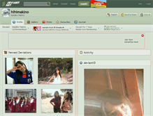 Tablet Screenshot of hihimakino.deviantart.com