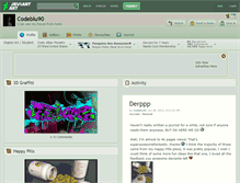Tablet Screenshot of codeblu90.deviantart.com