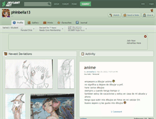 Tablet Screenshot of phinbella13.deviantart.com