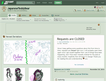 Tablet Screenshot of japaneseteddybear.deviantart.com