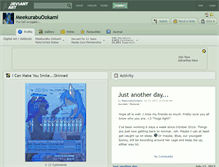 Tablet Screenshot of meekurabuookami.deviantart.com