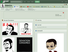 Tablet Screenshot of kebarzivo.deviantart.com