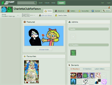 Tablet Screenshot of charlettaclubforfans.deviantart.com
