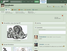 Tablet Screenshot of domobraden.deviantart.com