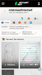 Mobile Screenshot of mistressofmischeif.deviantart.com