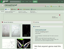 Tablet Screenshot of mistressofmischeif.deviantart.com