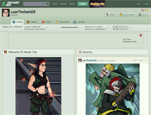 Tablet Screenshot of loorthedarkelf.deviantart.com