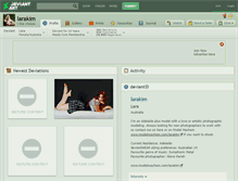 Tablet Screenshot of larakim.deviantart.com
