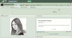 Desktop Screenshot of cleargreencrystal.deviantart.com