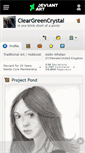 Mobile Screenshot of cleargreencrystal.deviantart.com