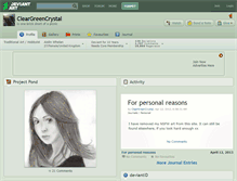 Tablet Screenshot of cleargreencrystal.deviantart.com