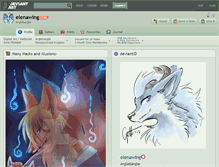 Tablet Screenshot of elenawing.deviantart.com