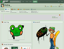 Tablet Screenshot of kirafrog.deviantart.com