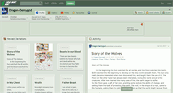 Desktop Screenshot of dragon-demygod.deviantart.com