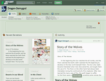 Tablet Screenshot of dragon-demygod.deviantart.com