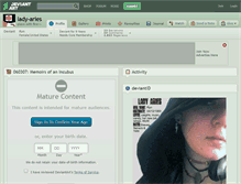 Tablet Screenshot of lady-aries.deviantart.com