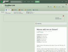 Tablet Screenshot of excalibur-link.deviantart.com