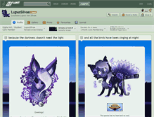 Tablet Screenshot of lupussilvae.deviantart.com