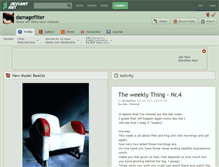 Tablet Screenshot of damagefilter.deviantart.com