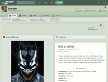 Tablet Screenshot of jenesee.deviantart.com