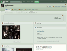 Tablet Screenshot of peahopeless.deviantart.com