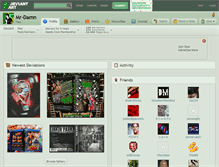 Tablet Screenshot of mr-damn.deviantart.com
