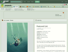 Tablet Screenshot of paupaula.deviantart.com