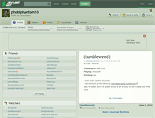 Tablet Screenshot of phobiphantom10.deviantart.com