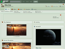 Tablet Screenshot of nike-one.deviantart.com