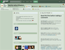 Tablet Screenshot of dailydeviationwhores.deviantart.com