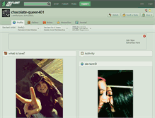 Tablet Screenshot of chocolate-queen401.deviantart.com