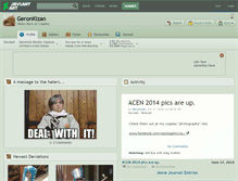 Tablet Screenshot of geronkizan.deviantart.com