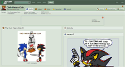 Desktop Screenshot of chris-haters-club.deviantart.com