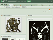 Tablet Screenshot of drvid.deviantart.com