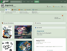 Tablet Screenshot of dragonlordz.deviantart.com