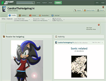 Tablet Screenshot of candicethehedgehog14.deviantart.com