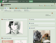 Tablet Screenshot of amandahan.deviantart.com